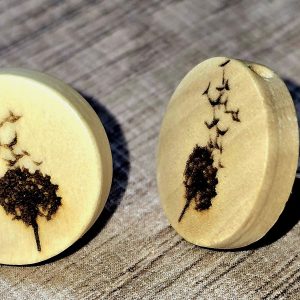 Holzohrstecker "Pusteblume"