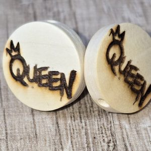 Holzohrstecker „QUEEN“