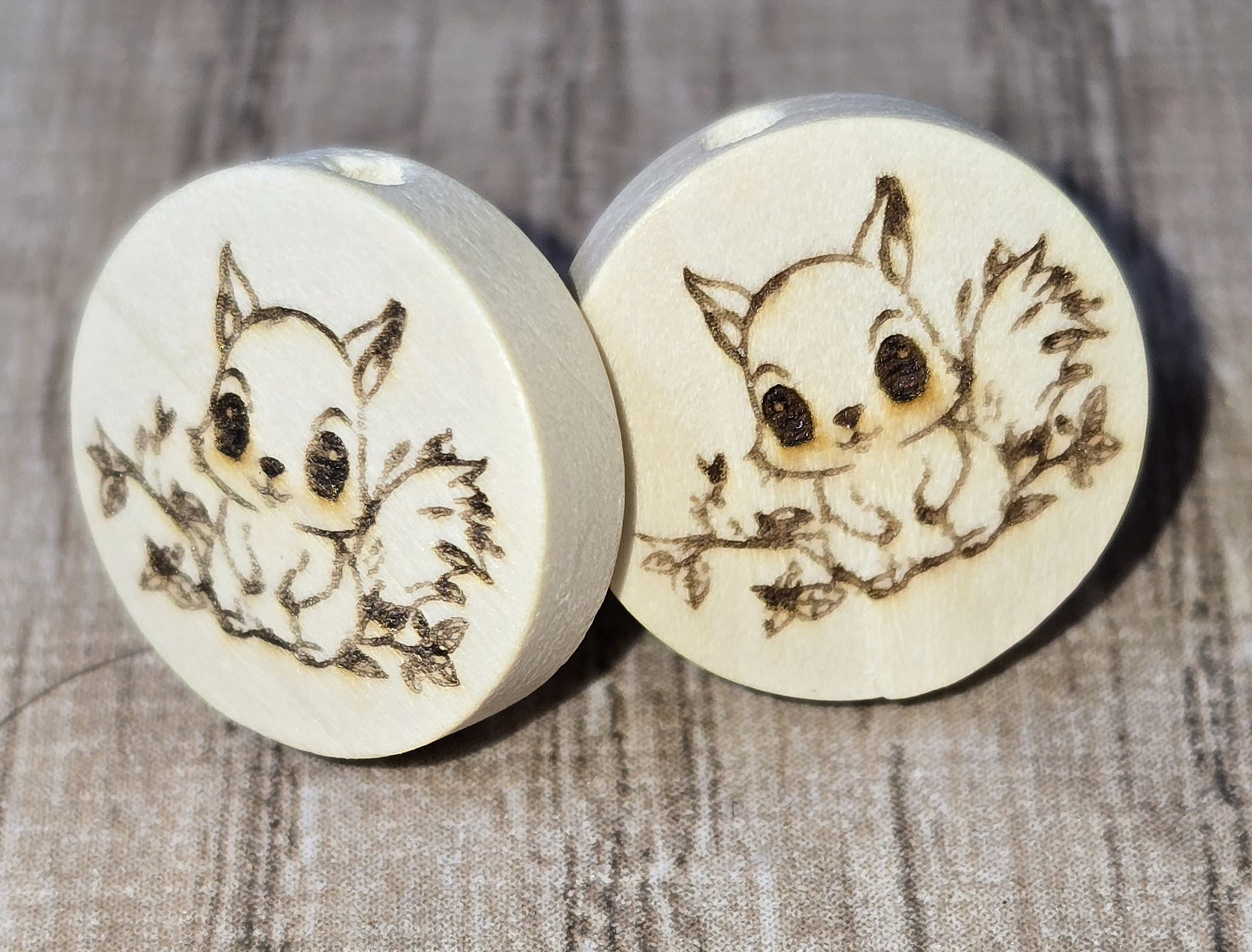 Holzohrstecker „Eichhörnchen“