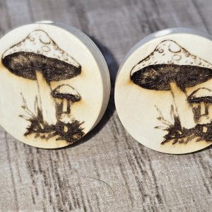 Holzohrstecker „Waldpilz“