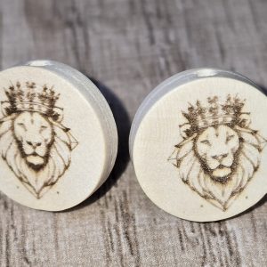 Holzohrstecker „Lion King“