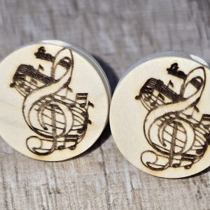 Holzohrstecker „Rythmus“