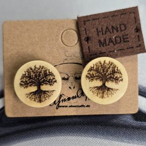 Holzohrstecker „Lebensbaum“