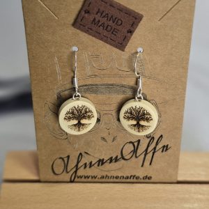 Holzohrhaken „Lebensbaum“